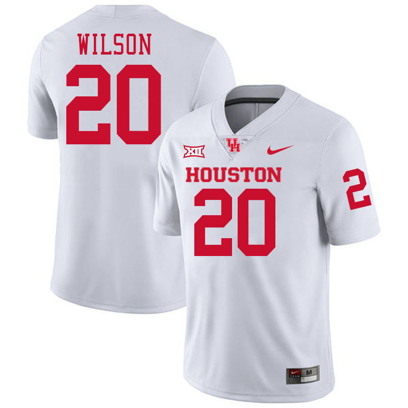 Jeremiah Wilson Houston Jersey,Houston Cougars #20 Jeremiah Wilson Jersey Youth College-White